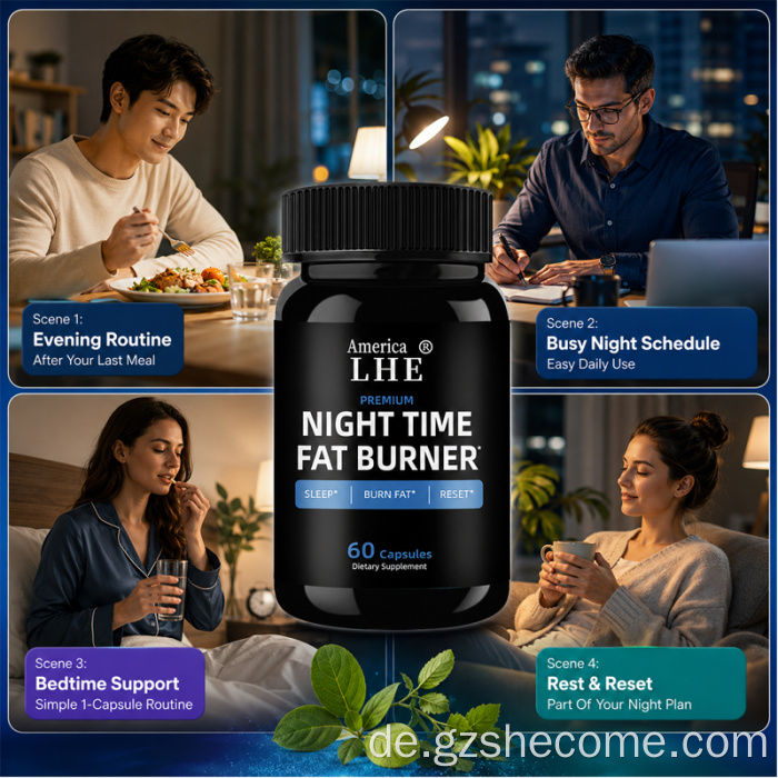 Nachtzeit-Fatburner-Schlaf-Abnehmkapseln